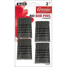 Annie bob pins 2" 80 ct Black