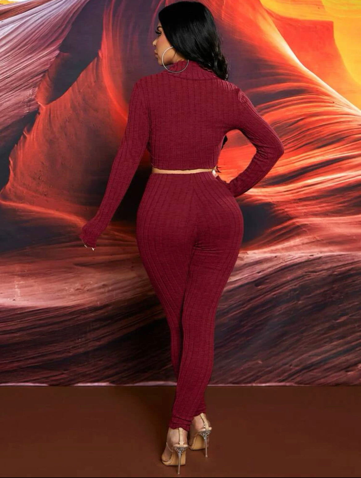 Ribbed 2 Piece Leggings Set