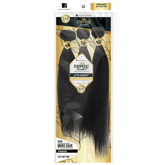 Sensationnel Empire Bundles
13A 100% Pure Virgin Human
Hair Weaves - STRAIGHT - Multi
10/12/14 / NATURAL