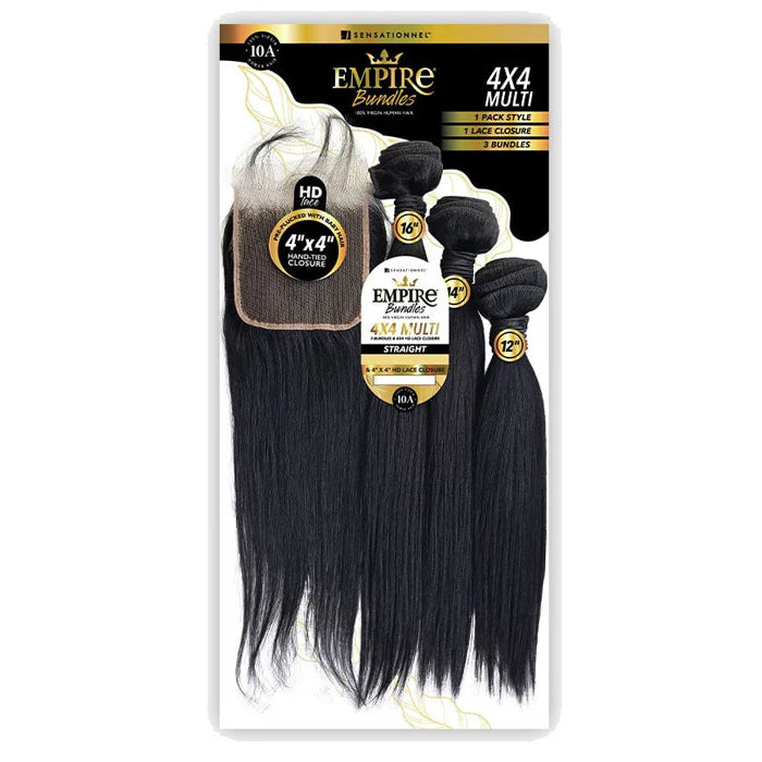 Sensationnel Empire Bundles & CLOSURE 13A 100% Multi 10/12/14