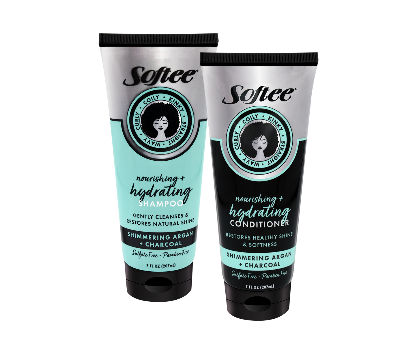 Softee Nourishing+ Hydrating Shimmering Argan + Charcoal