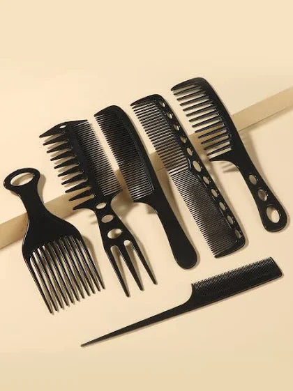 6 Piece Hair Comb Set