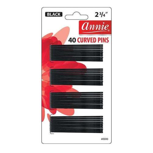 Annie Curved Pins 2-3/4" 20 ct Black #3310 (12 Pack)