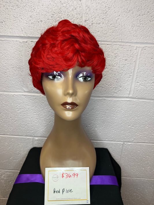 Red Pixie Wig