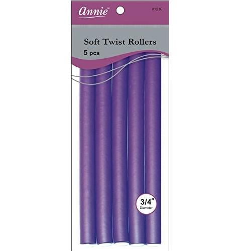 Annie Soft twist rollers 10in, 3/4diameter