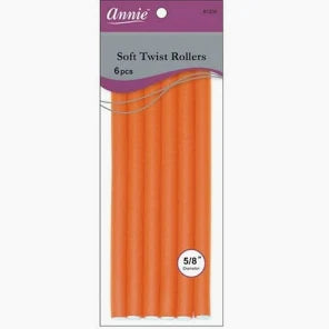 Annie Soft twist rollers 10in, 5/8diameter