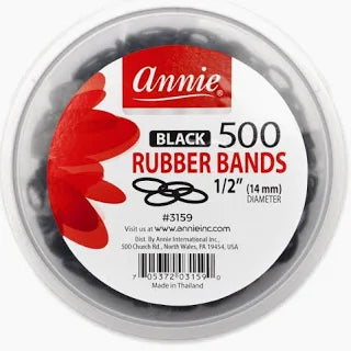 Annie 500 pc rubber bands black